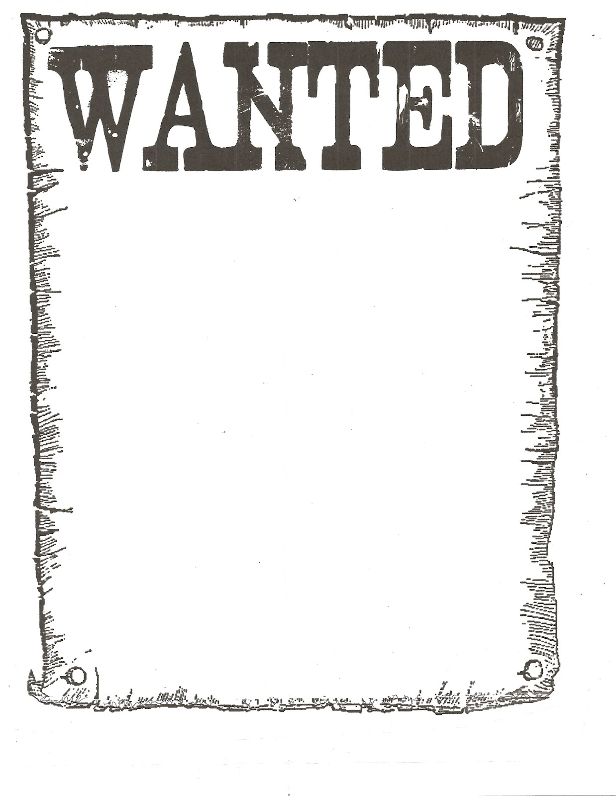 How do you create a wanted poster for a school project?